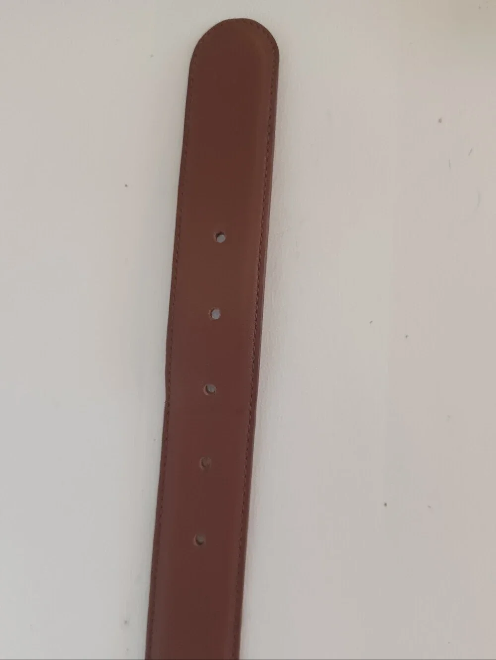 Vintage Coach British Tan Leather Belt Solid Brass Buckle Size 32